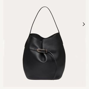 Chic Black Leather Hobo Bag